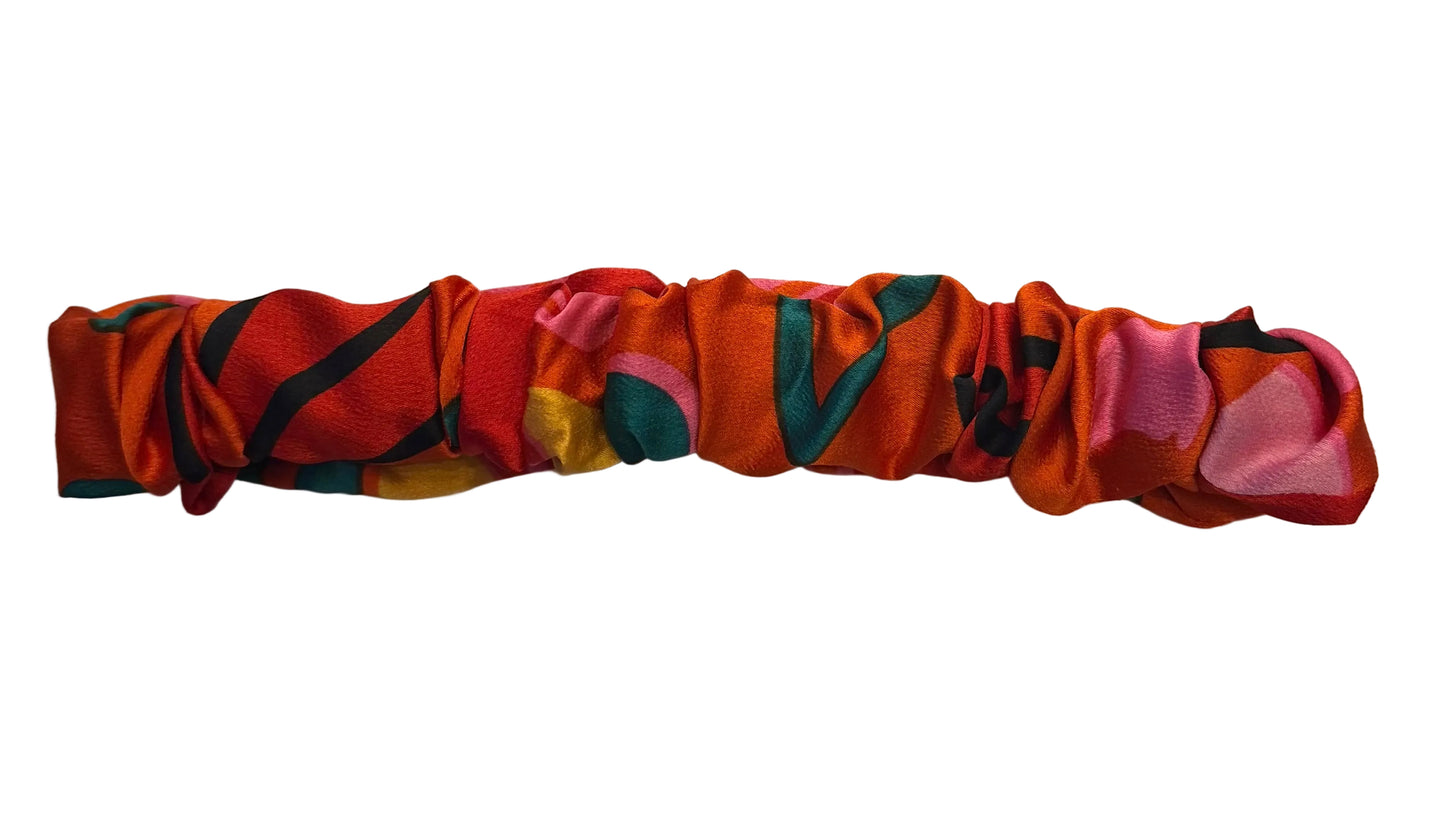 Scrunchie Headband - Sunset Bloom
